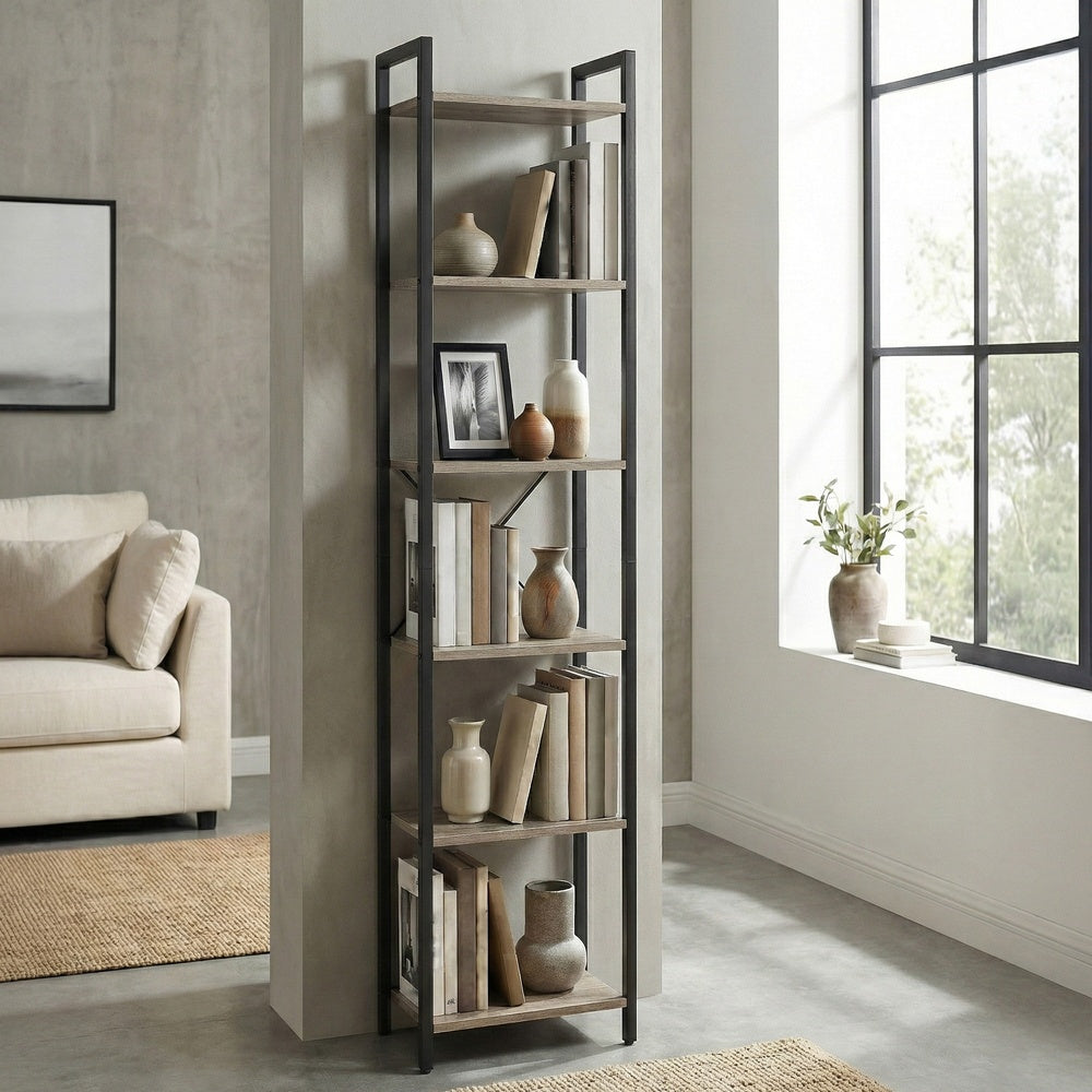 Storage Rack with 6 Tiers, Book Shelf, 30 x 40 x 187.5 cm, for Study, Living Room, Bedroom, Black - image 30