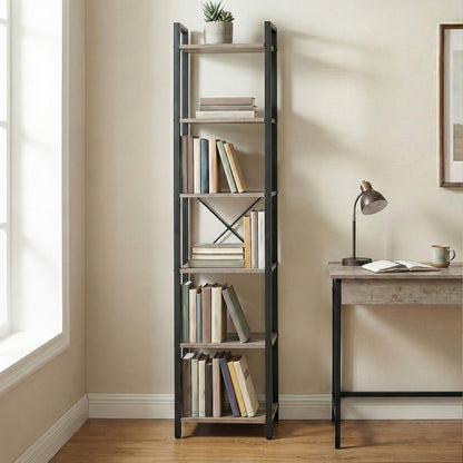 Storage Rack with 6 Tiers, Book Shelf, 30 x 40 x 187.5 cm, for Study, Living Room, Bedroom, Black - image 31