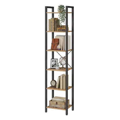 Storage Rack with 6 Tiers, Book Shelf, 30 x 40 x 187.5 cm, for Study, Living Room, Bedroom, Black - image 40