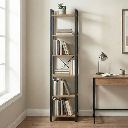 Storage Rack with 6 Tiers, Book Shelf, 30 x 40 x 187.5 cm, for Study, Living Room, Bedroom, Black - image 43