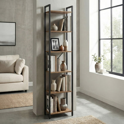 Storage Rack with 6 Tiers, Book Shelf, 30 x 40 x 187.5 cm, for Study, Living Room, Bedroom, Black - image 45