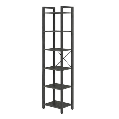 Storage Rack with 6 Tiers, Book Shelf, 30 x 40 x 187.5 cm, for Study, Living Room, Bedroom, Black - image 2