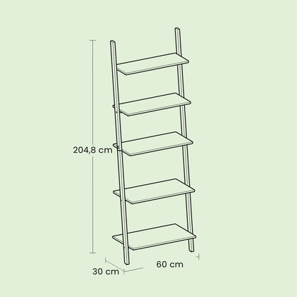 Ladder Shelf, 6-Tier Industrial Bookshelf - image 7