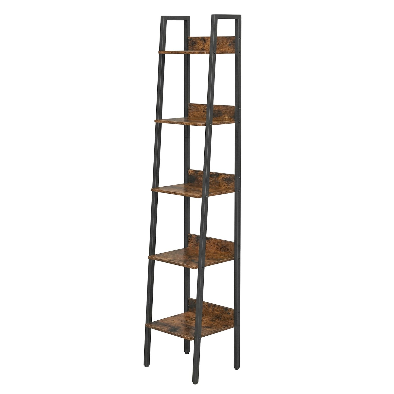 Bookshelf, 5-Tier Narrow Book Shelf, Ladder Shelf for Home Office, Living Room - image 1
