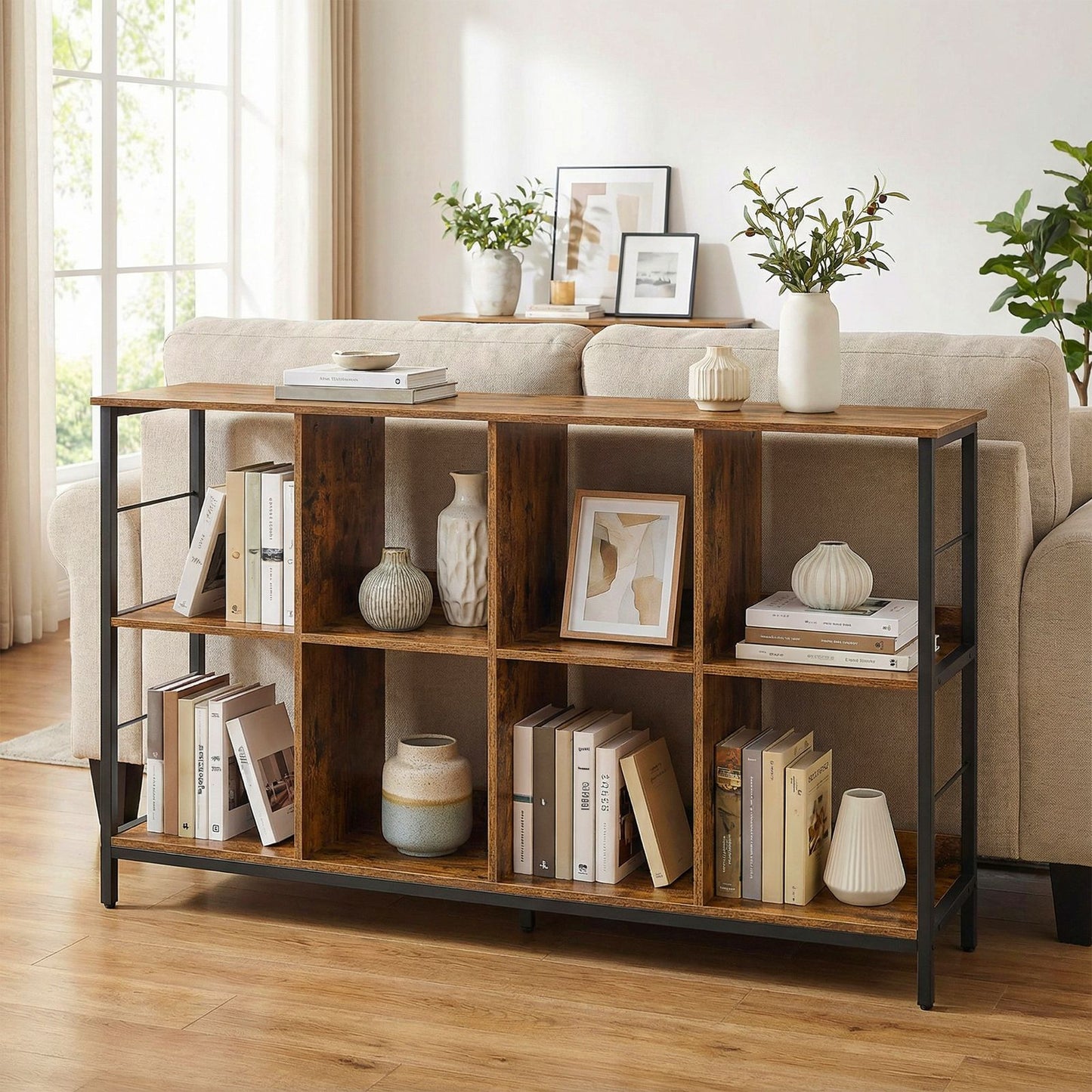 Ladder Shelf 3-Tier, Industrial Display Bookcase, Storage Rack for Living Room - image 13