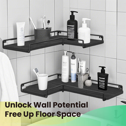 Floating Shelves, Set of 2 Corner Shelves, L-Shaped Wall Shelf - image 11