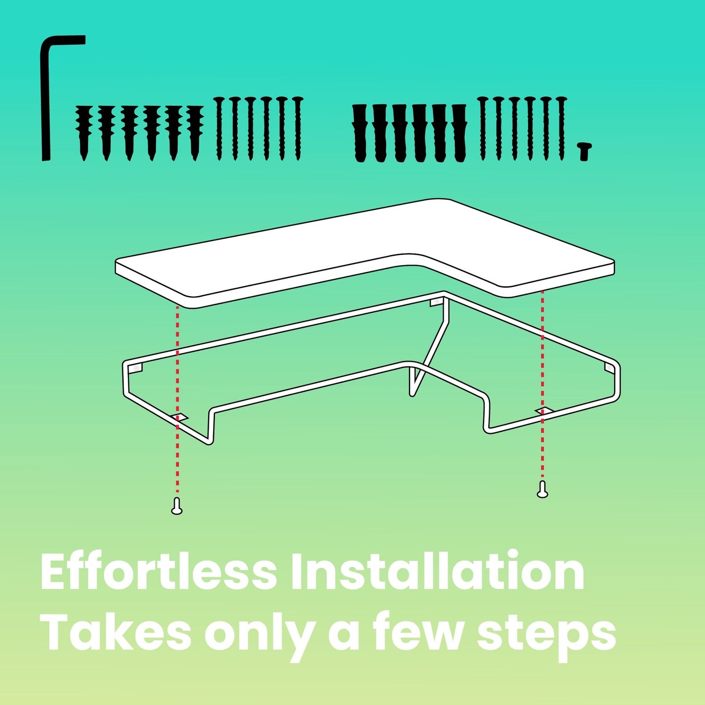 Floating Shelves, Set of 2 Corner Shelves, L-Shaped Wall Shelf - image 15