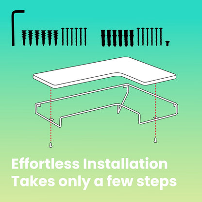 Floating Shelves, Set of 2 Corner Shelves, L-Shaped Wall Shelf - image 15