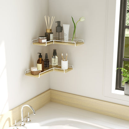 Floating Shelves, Set of 2 Corner Shelves, L-Shaped Wall Shelf - image 19