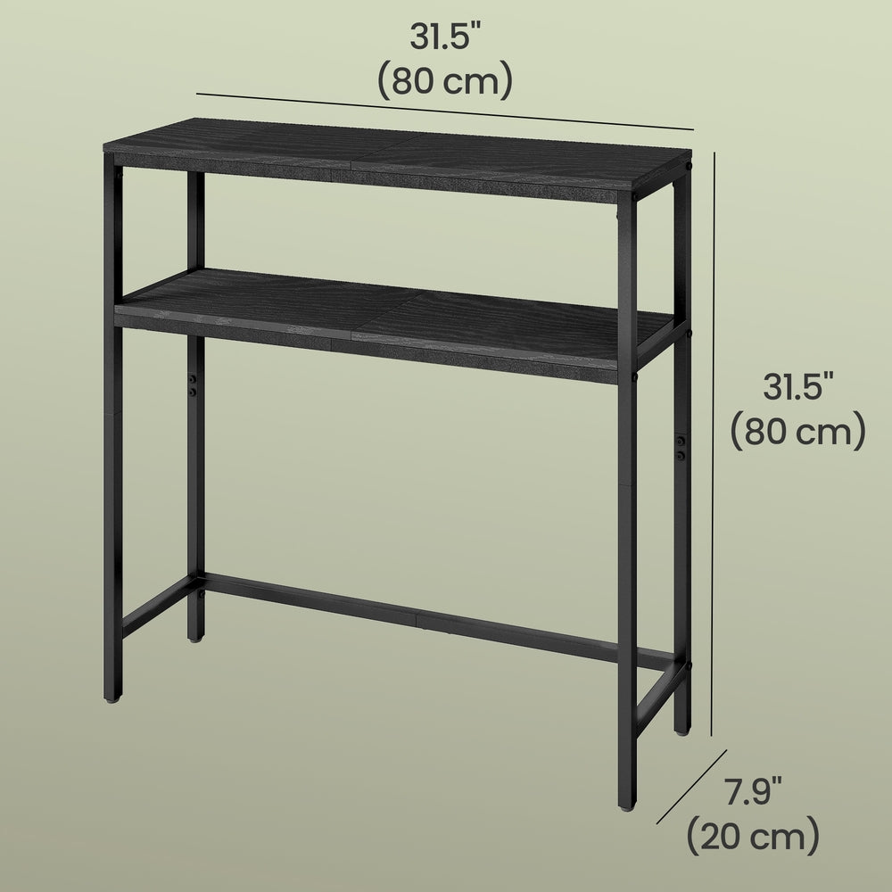 Console Table, 2-Tier Sofa Table, 20 x 100 x 80 cm - image 20