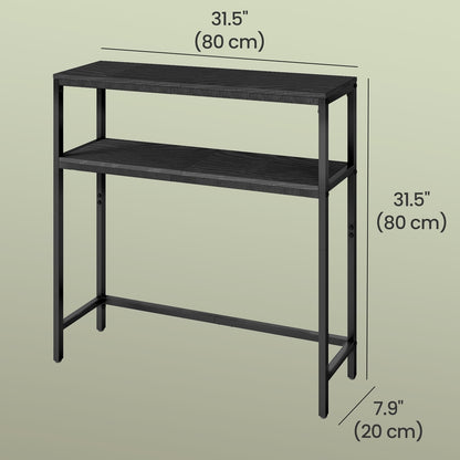 Console Table, 2-Tier Sofa Table, 20 x 100 x 80 cm - image 20