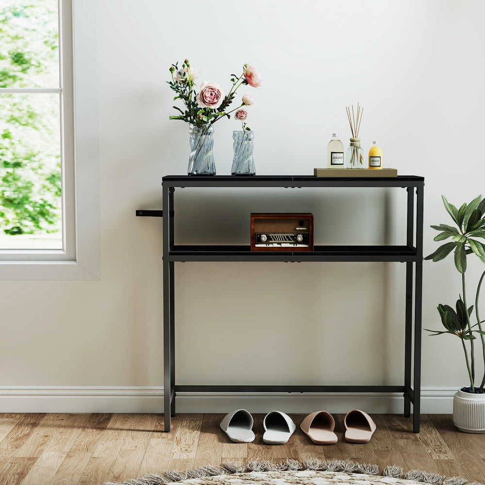 Console Table, 2-Tier Sofa Table, 20 x 100 x 80 cm - image 21