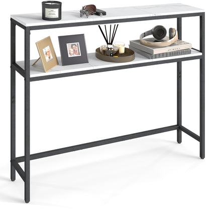 Console Table, 2-Tier Sofa Table, 20 x 100 x 80 cm - image 51
