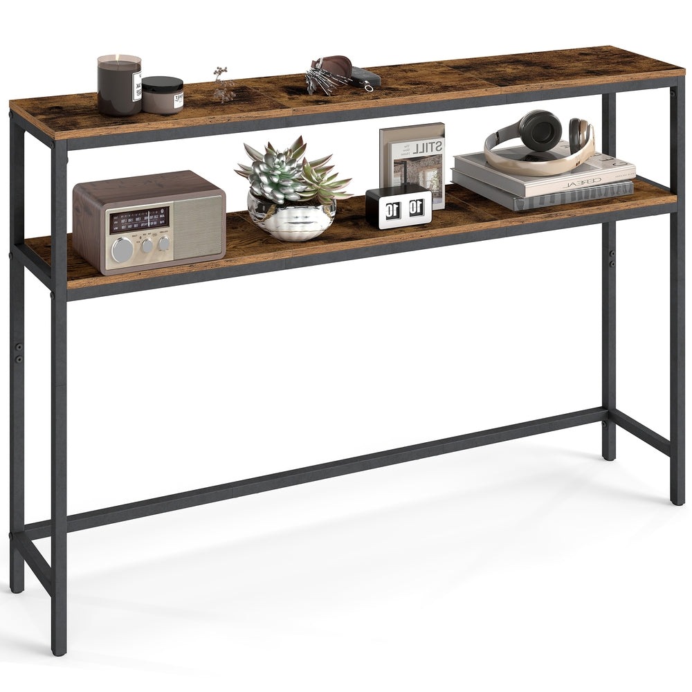Console Table, 2-Tier Sofa Table, 20 x 100 x 80 cm - image 35
