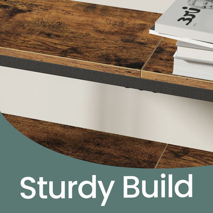 Console Table, 2-Tier Sofa Table, 20 x 100 x 80 cm - image 40