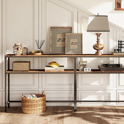 Console Table, 2-Tier Sofa Table, 20 x 100 x 80 cm - image 41