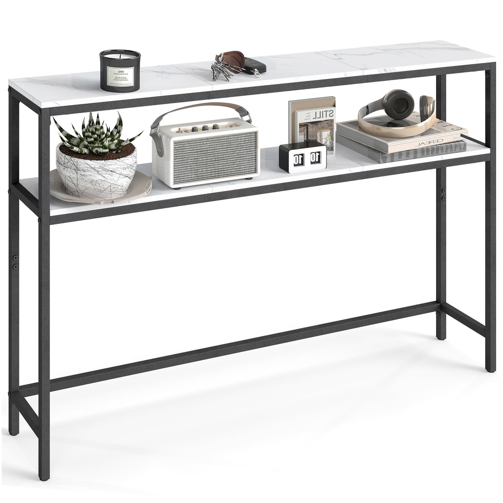 Console Table, 2-Tier Sofa Table, 20 x 100 x 80 cm - image 43