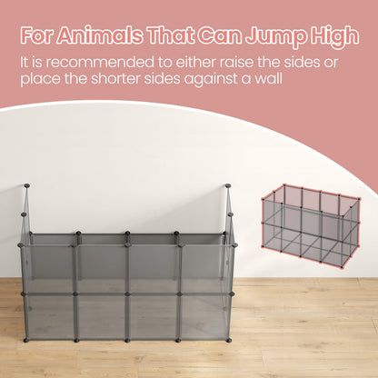 Small Animal Playpen, DIY, 143 x 73 x 46 cm, Grey - image 10