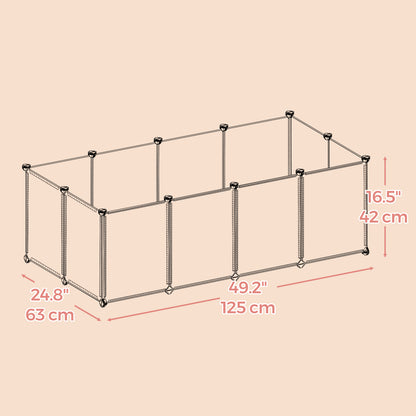 Small Animal Playpen, DIY, 143 x 73 x 46 cm, Grey - image 14
