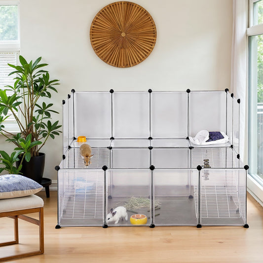 2-Story Small Animal Playpen, White - image 1