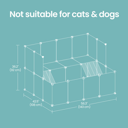 2-Story Small Animal Playpen, White - image 5