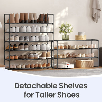 3-Tier Shoe Rack, Shoe Storage Organiser, Metal Storage Rack - image 16