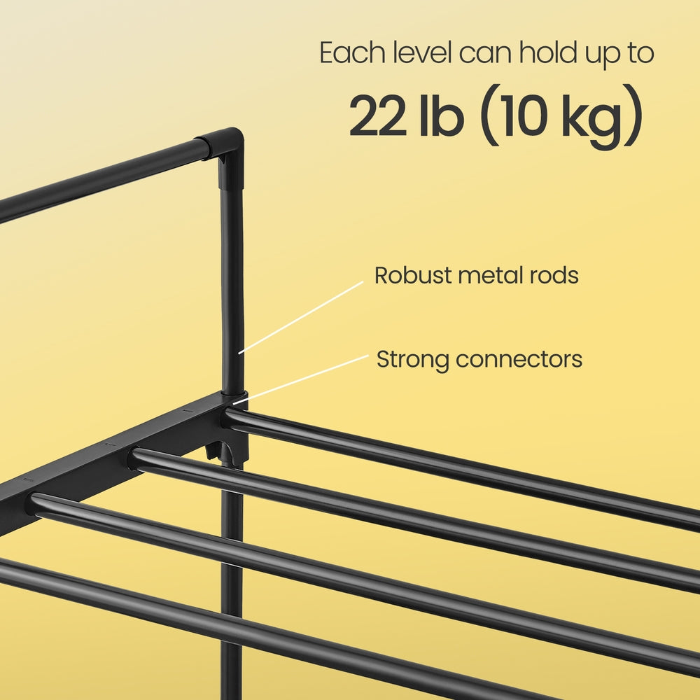 3-Tier Shoe Rack, Shoe Storage Organiser, Metal Storage Rack - image 23