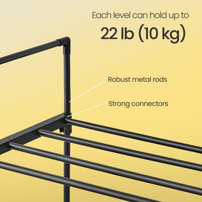 3-Tier Shoe Rack, Shoe Storage Organiser, Metal Storage Rack - image 23