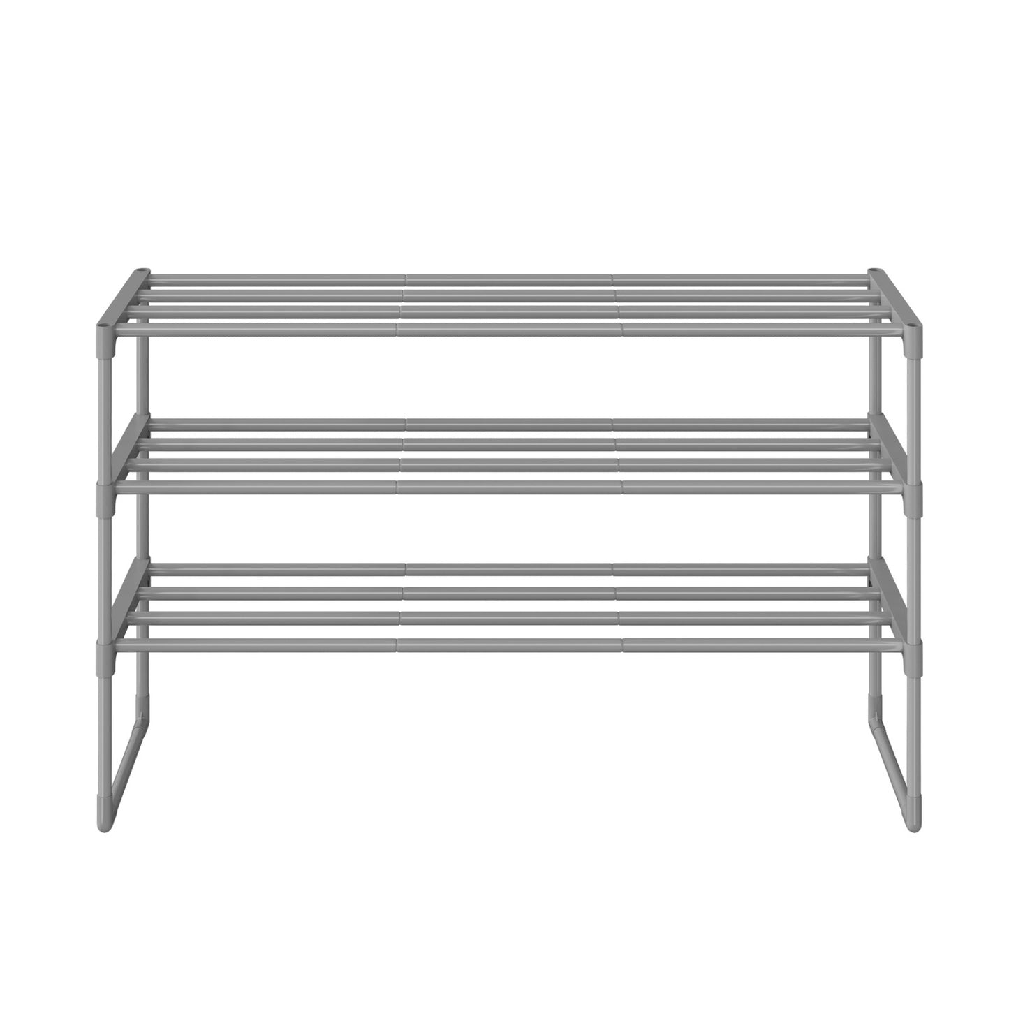 3-Tier Shoe Rack, Shoe Storage Organiser, Metal Storage Rack - image 1