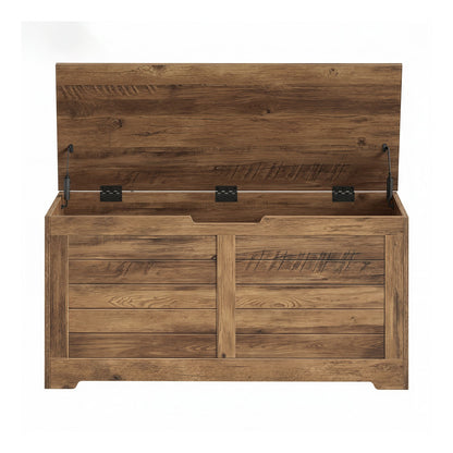 Blanket Storage Box, Shoe Bench with Storage, for Bedroom, Hallway, Living Room, White - image 26
