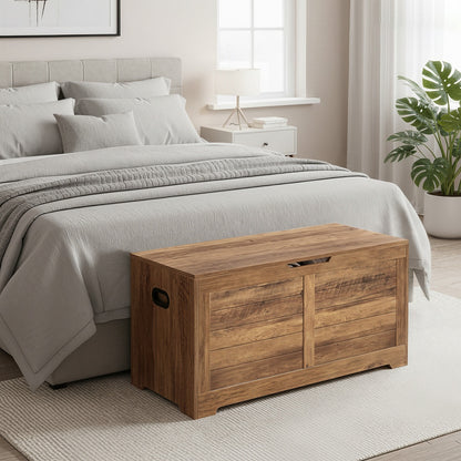Blanket Storage Box, Shoe Bench with Storage, for Bedroom, Hallway, Living Room, White - image 28