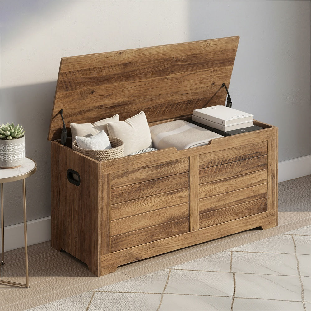 Blanket Storage Box, Shoe Bench with Storage, for Bedroom, Hallway, Living Room, White - image 29