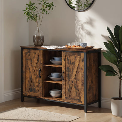 Sideboard, Storage Cabinet with Cupboard and Shelves, Buffet Table - image 5
