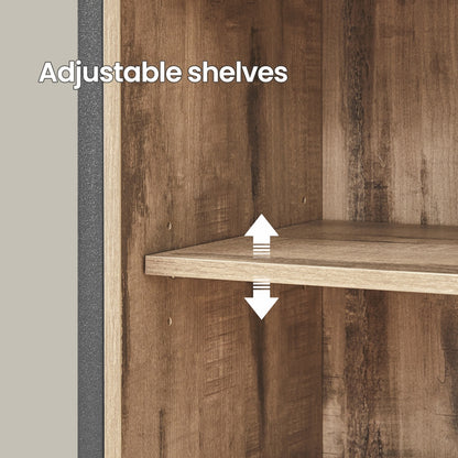 Storage Cabinet, Freestanding Floor Cabinet, Sideboard TV Cabinet with Sliding Barn Door - image 5