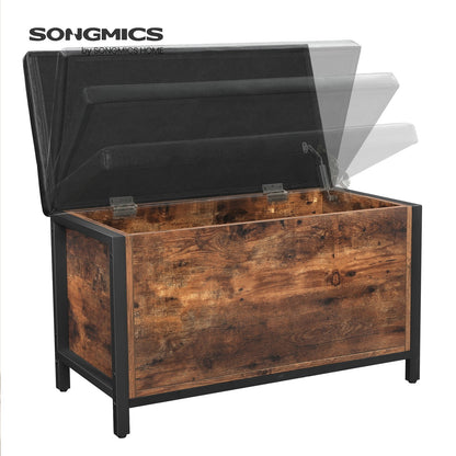 Storage Bench With Padded Seat, Storage Chest For Bedroom, Entryway - image 4