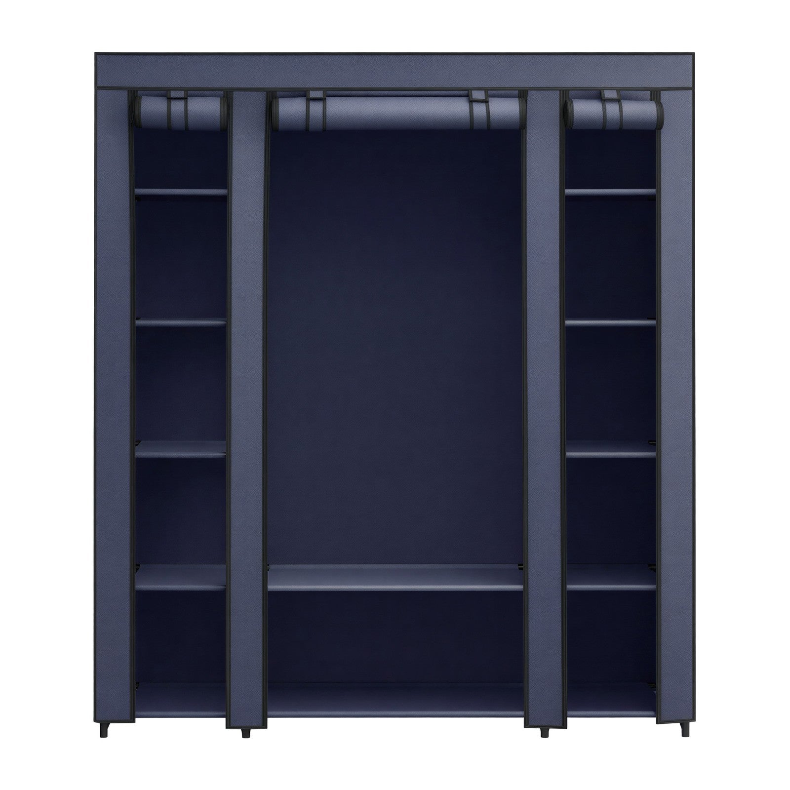 Closet Wardrobe, Portable Closet for Bedroom, Clothes Rail with Fabric Cover - image 1