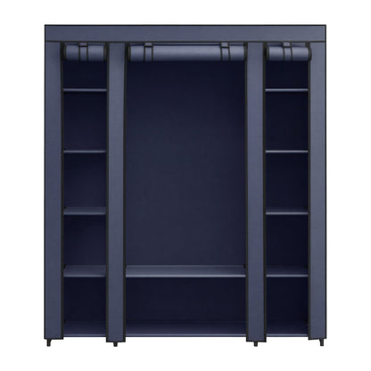 Closet Wardrobe, Portable Closet for Bedroom, Clothes Rail with Fabric Cover - image 1