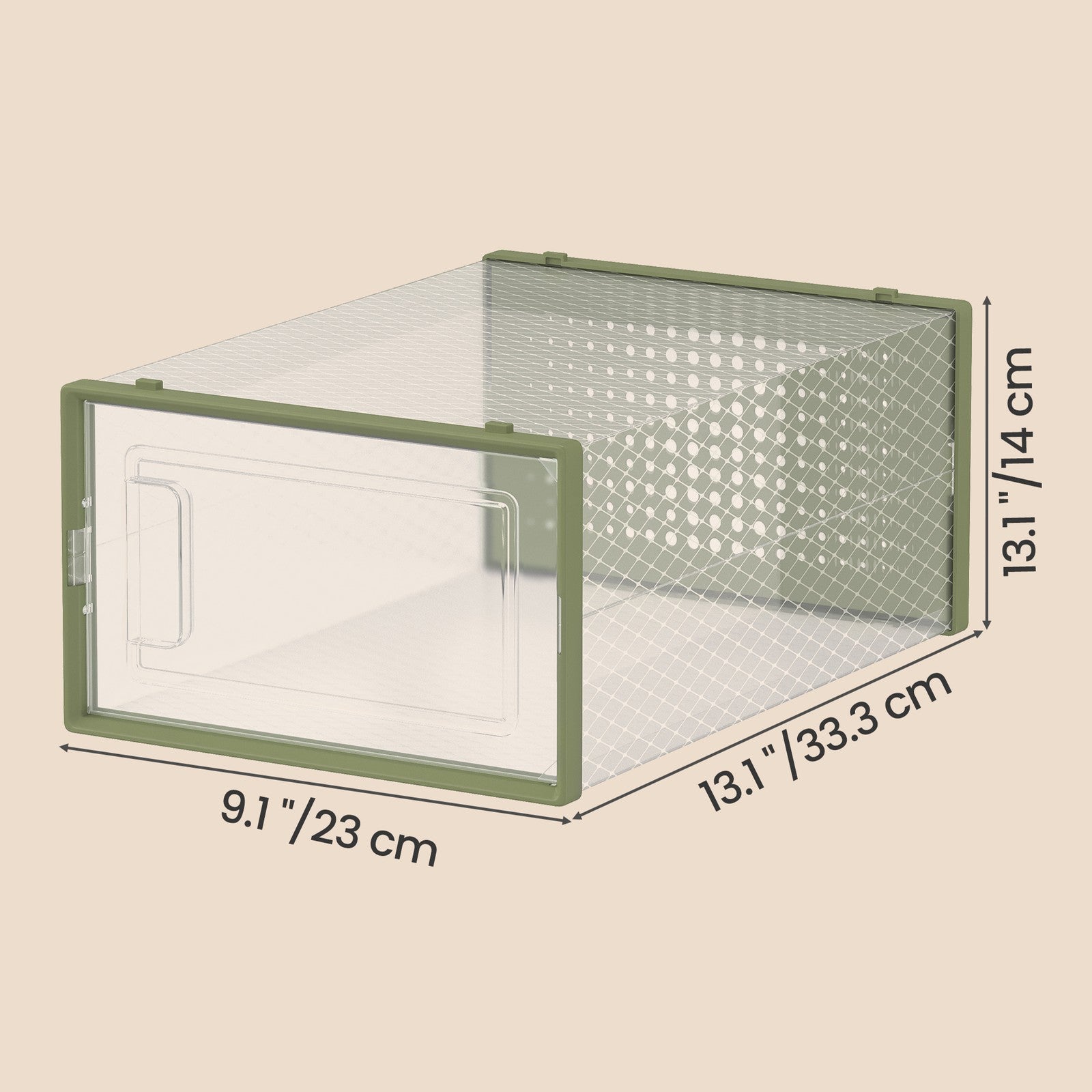Stackable Shoe Boxes, Pack of 12 Shoe Storage Organizers, 13.1 x 9.1 x 5.6 Inches - image 4