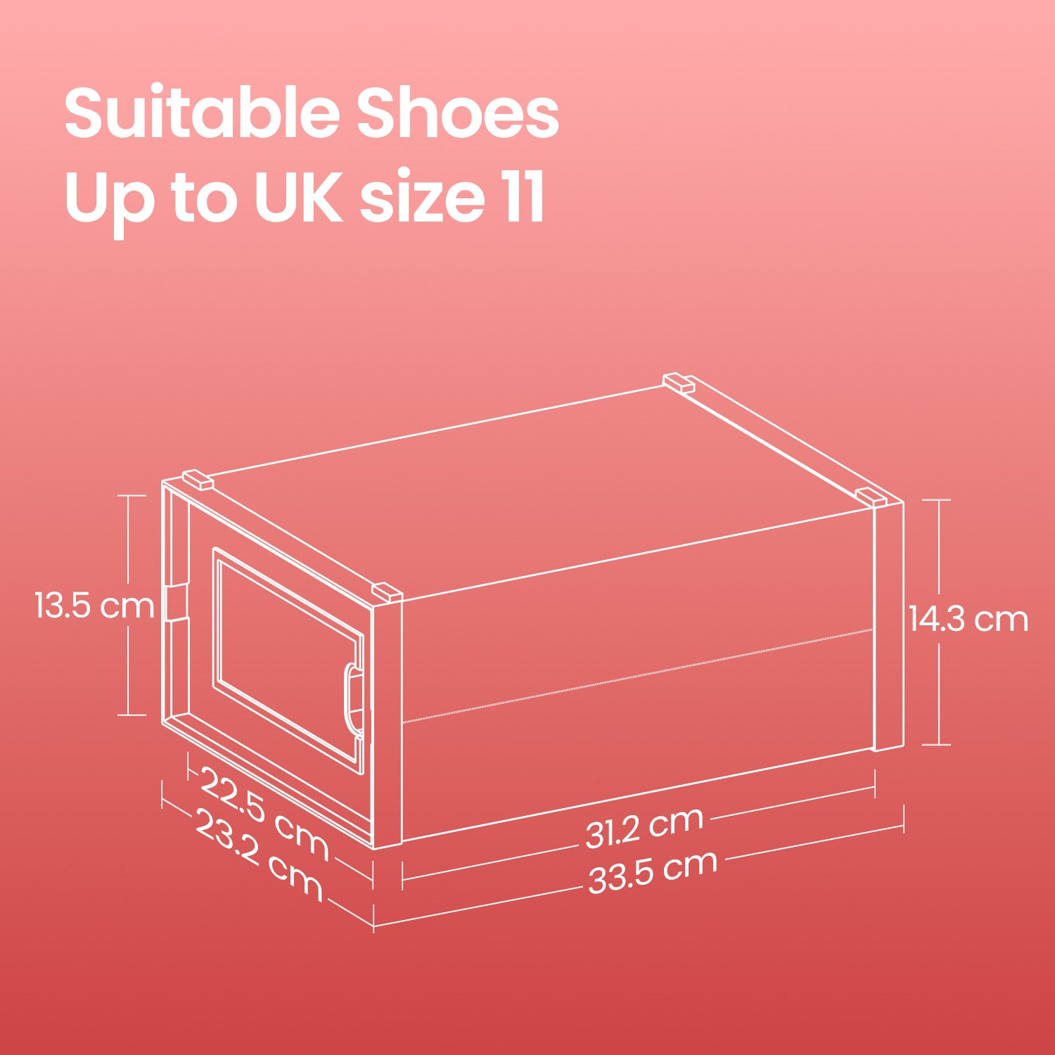 Stackable Shoe Boxes, Pack of 8 Shoe Storage Organizers, 33.3 x 23.2 x 14.3 cm - image 33