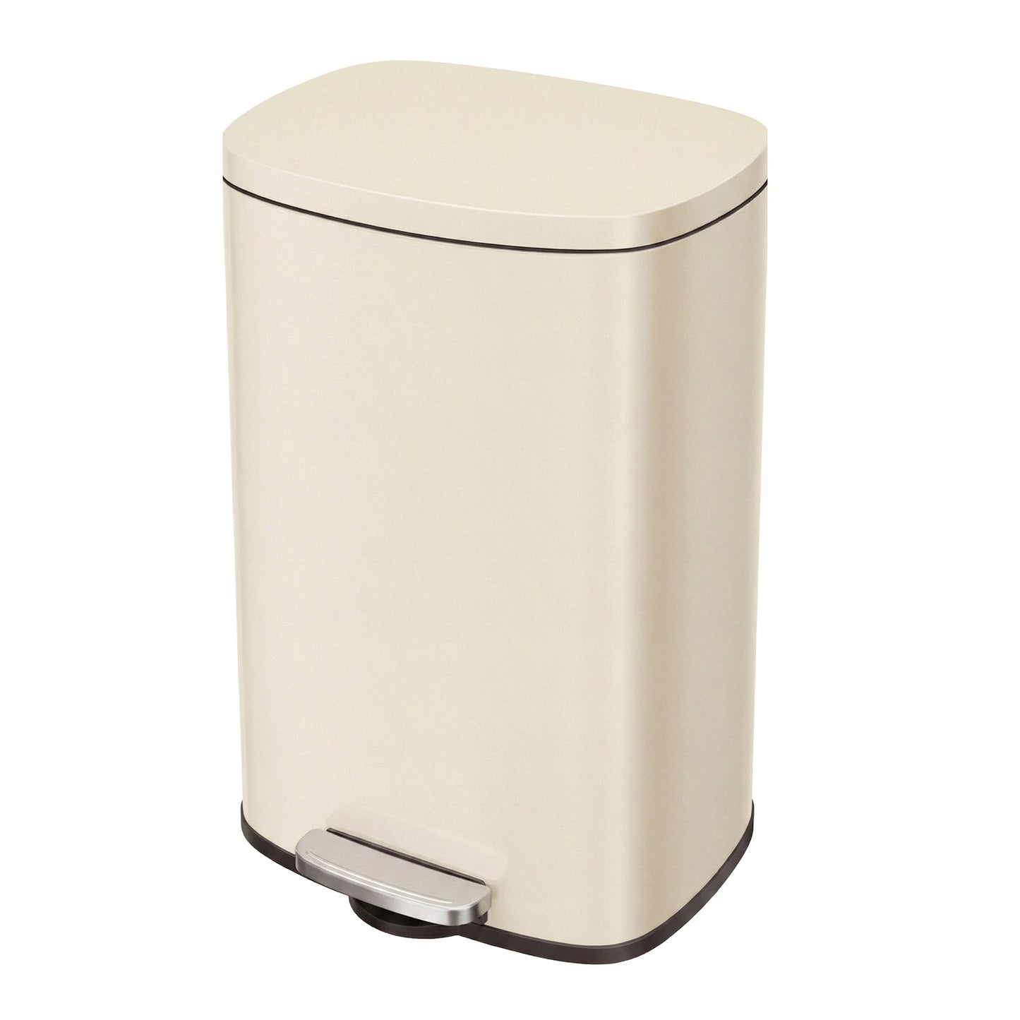 Pedal Rubbish Can 13 Gallon, Steel Trash Bin with Inner Bucket, Soft Close, for Kitchen, Black - image 34