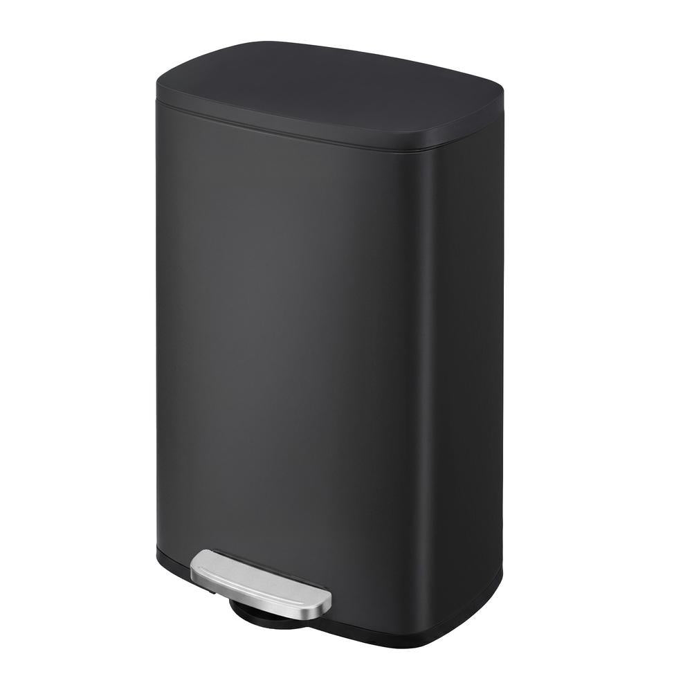 Pedal Rubbish Can 13 Gallon, Steel Trash Bin with Inner Bucket, Soft Close, for Kitchen, Black - image 25