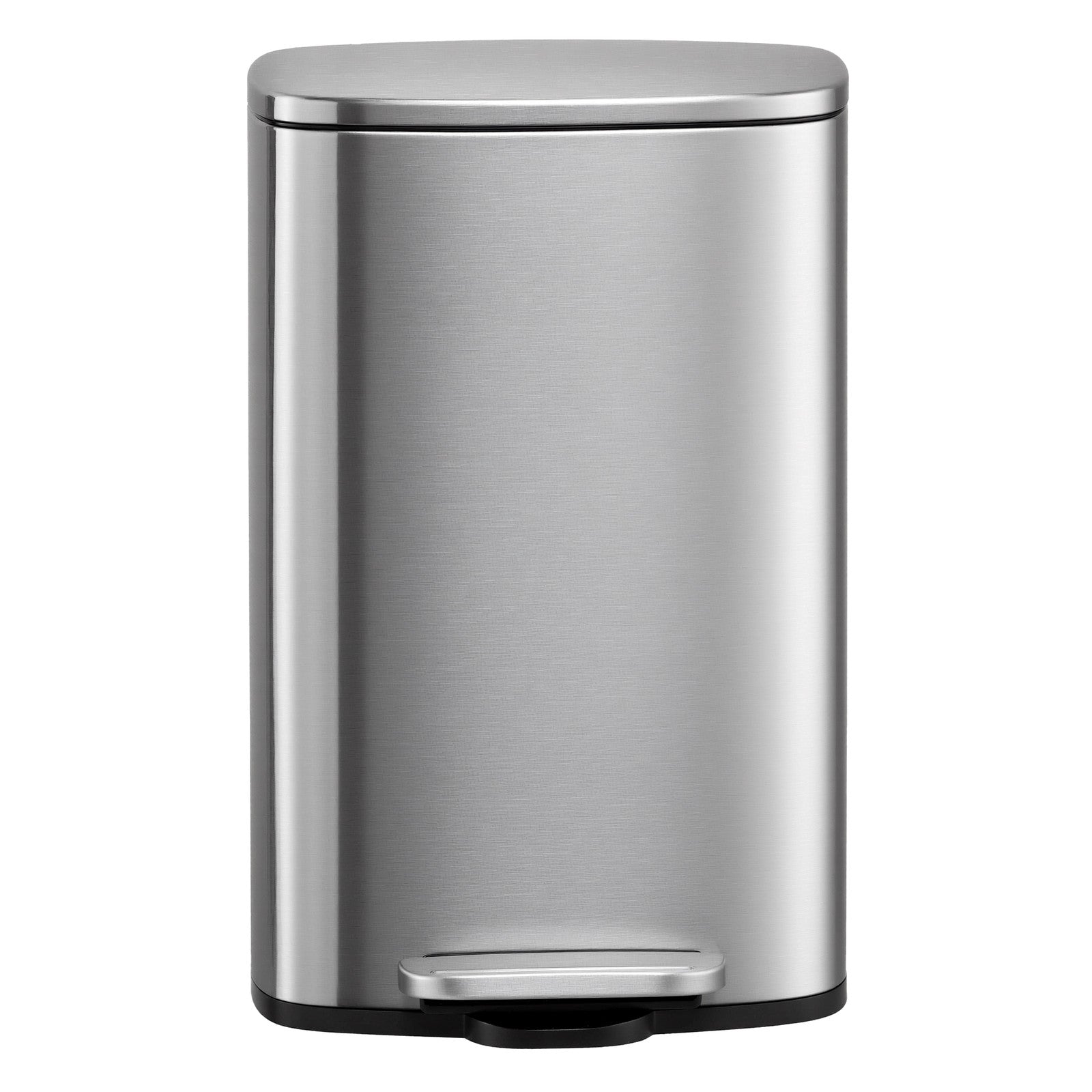 Pedal Rubbish Can 13 Gallon, Steel Trash Bin with Inner Bucket, Soft Close, for Kitchen, Black - image 8