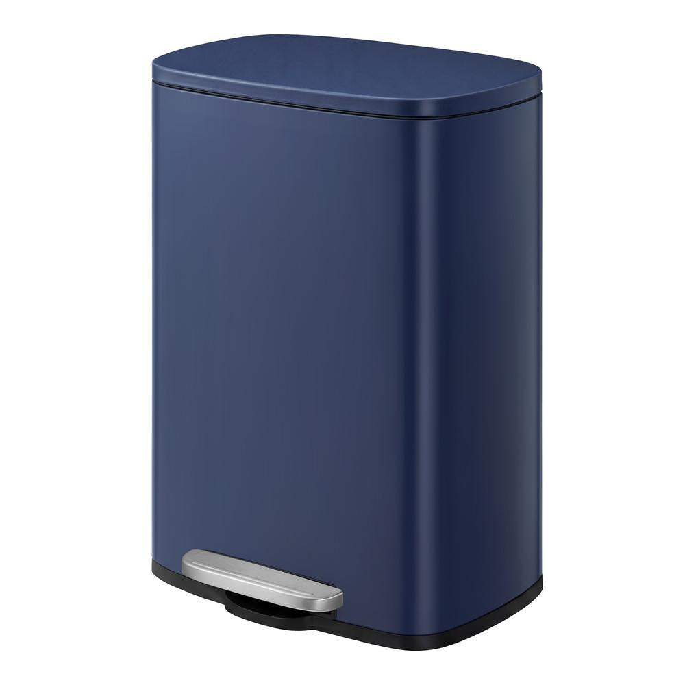 Pedal Rubbish Can 13 Gallon, Steel Trash Bin with Inner Bucket, Soft Close, for Kitchen, Black - image 42