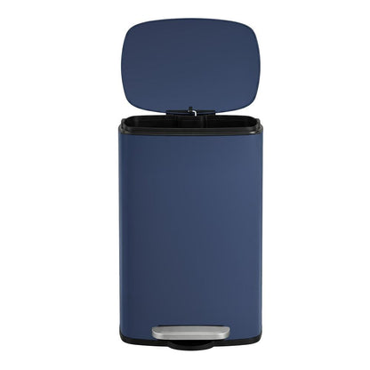 Pedal Rubbish Can 13 Gallon, Steel Trash Bin with Inner Bucket, Soft Close, for Kitchen, Black - image 35