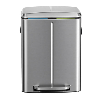40L Double Kitchen Bin with Lids, Rubbish Bin, Soft Close with Plastic Inner Buckets - image 11