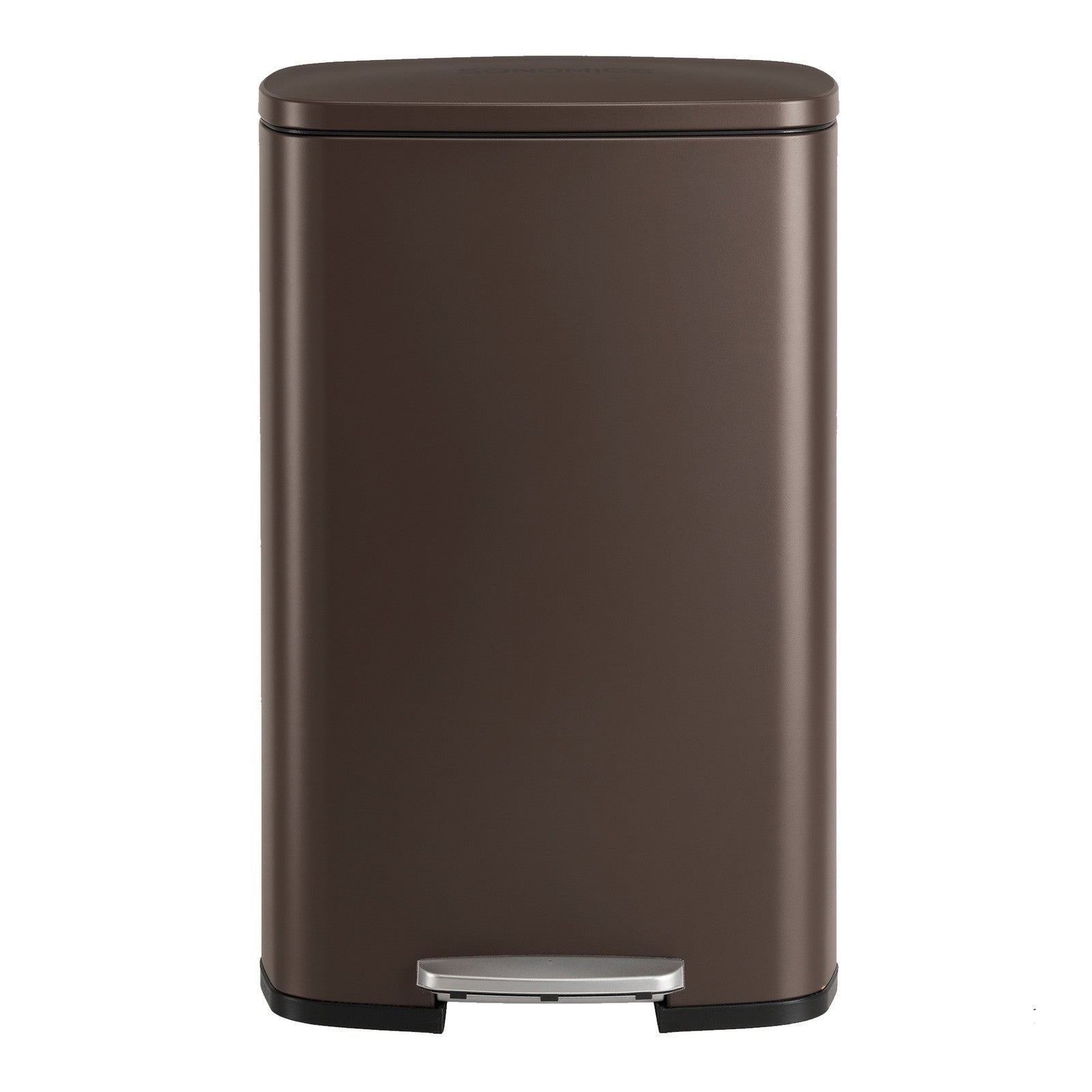 Pedal Rubbish Can 13 Gallon, Steel Trash Bin with Inner Bucket, Soft Close, for Kitchen, Black - image 51