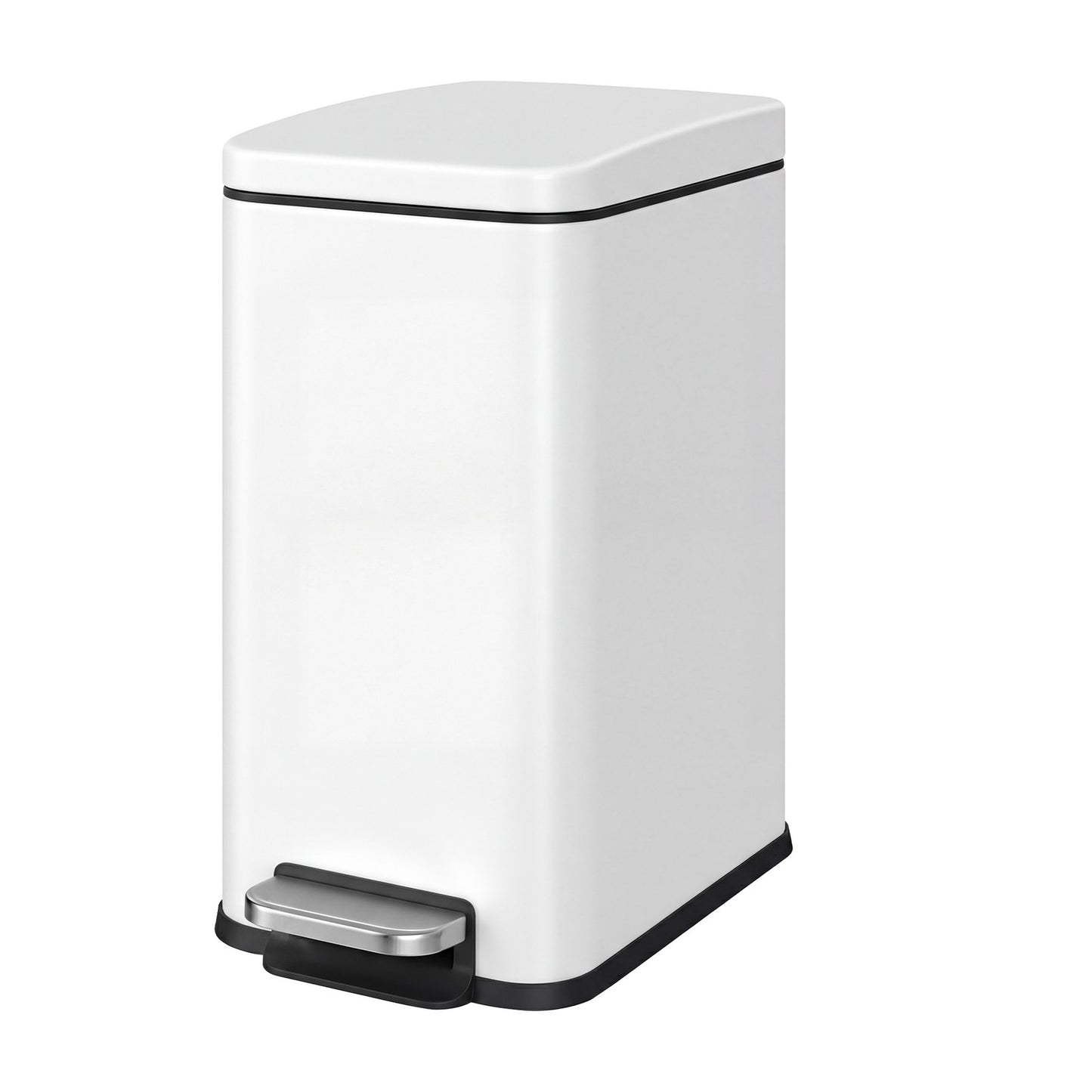 Pedal Trash Can, Soft Close Bathroom Bin - image 1