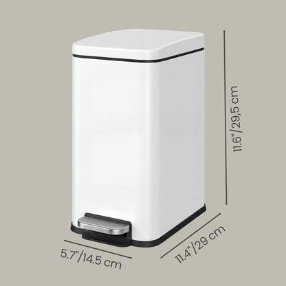 Pedal Trash Can, Soft Close Bathroom Bin - image 5