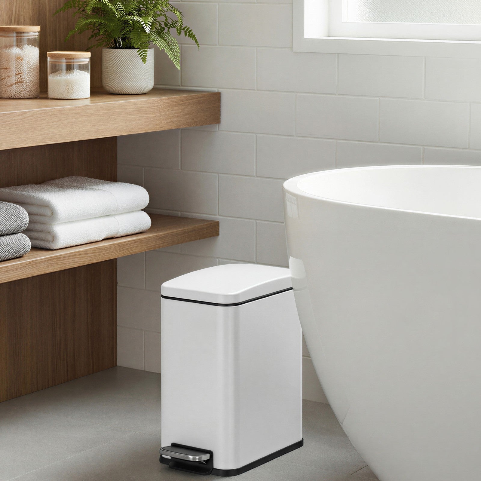 Pedal Trash Can, Soft Close Bathroom Bin - image 6