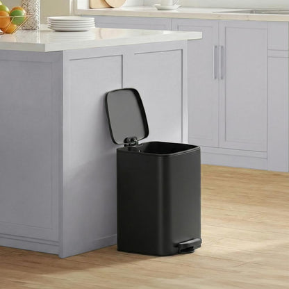 Trash Can, 8-Gallon Trash Bin, Stainless Steel Kitchen Garbage Can - image 59